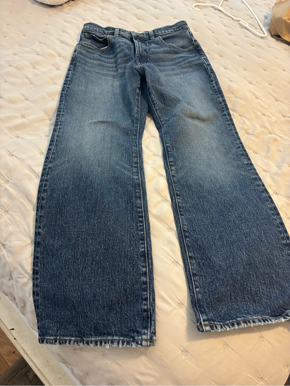 Madewell Men's Bootcut Jeans in Medium Blue Wash